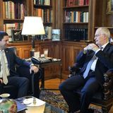 President of the Hellenic Republic, Konstantinos An. Tasoulas, Meets With the Rector of the National and Kapodistrian University of Athens, Professor Gerasimos Siasos